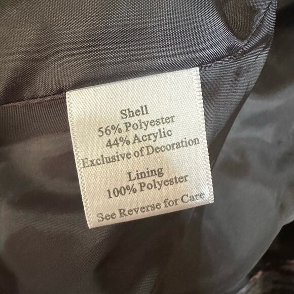 Katherine New York Multicolor Rainbow Thread Yarn Embroidered Blazer Jacket M - Picture 9 of 9